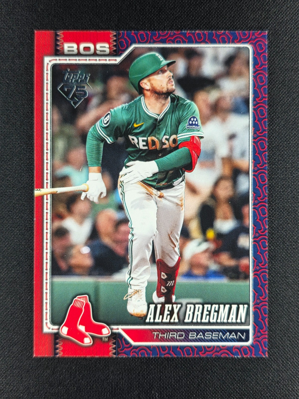 Alex Bregman 2026 Topps Team Color Border Variation SP #135 RED SOX