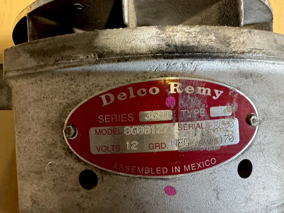 Delco Remy 8600127 36SI Alternator 12V 170A Pad Mount Kenworth Freightliner - Image 3 of 3