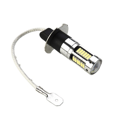 1 Pair 6000K H3 COB LED Super White 50W 1800LM Fog Daytime Running Light Bulbs - Picture 8 of 24
