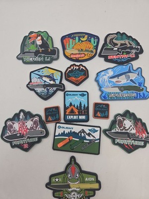 Olight/Oknife Patch Lot (13) Hook And Loop 