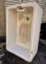 Old Butler Style Sink/Planter Great condition Weighty Already for Spring flowers