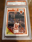 Fleer 1989-90 Michael Jordan #21 Chicago Bulls PSA 8 Graded Card NM-M
