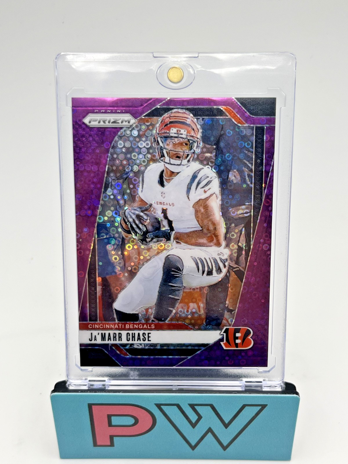 JA'MARR CHASE 2024 PANINI PRIZM PURPLE DISCO /49