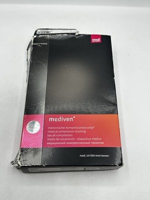 Mediven Plus Thigh High Compression Stockings Black Size III CCL 1