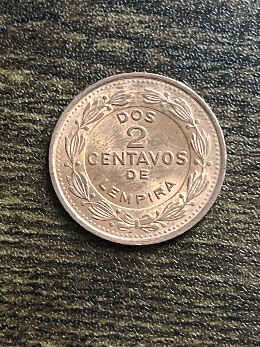 1974 Honduras 2 Two Dos Centavos de Lempira Actual Coin TB7092* | eBay