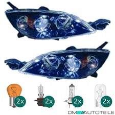 Hauptscheinwerfer Scheinwerfer Set HB3/H7 passt für Mazda 3 03-07