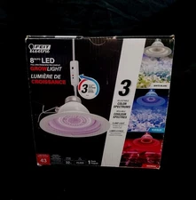 8" LED Full Spectrum Grow Light Feit Electric 3 Adjustable ColorSpectrums 43 PAR