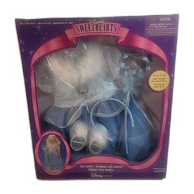 NIB DISNEY STORE SWEETHEARTS CINDERELLA OUTFIT FITS MOST 18'' DOLL AGES 3-UP