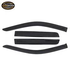 Fit 19-25 Silverado & Sierra 1500 Extended Cab Window Visors Rain Sun Guard Vent