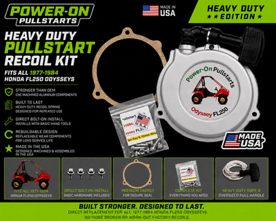 #ad BRAND NEW Honda Odyssey FL250 RECOIL PULL START ASSEMBLY KIT 1977 1984 USA $249.99