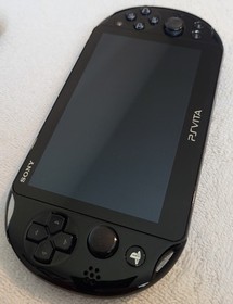 Sony PS PlayStation Vita Slim PCH-2000/2001 Black Console & Charger Cable