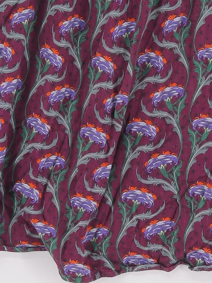 Falda midi para mujer La Redoute UK 12 multi floral 100 % viscosa línea A Foto 4 de 4