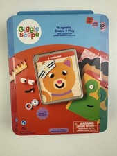 Gigglescape Magnetic Create & Play w/ Magnets & Double-Sided Activity Card 4+