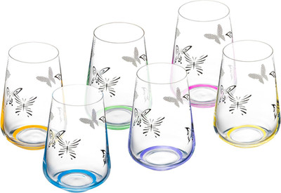 Butterfly Imprint Double Old Fashioned Tumblers - Set of 6, 18 Oz.