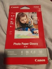 Cannon Photo Paper 4x6 Glossy Finish 50 Sheets Per Pack High Gloss GP-601 New