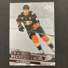 Leo Carlsson 2023-24 Upper Deck Star Rookies Boxed Set Card 7 Anaheim Ducks