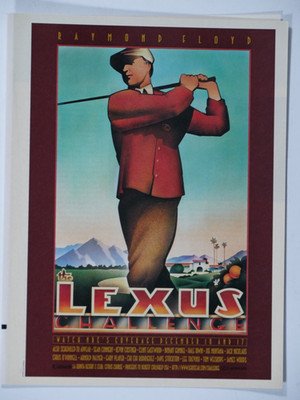 1995 The Lexus Challenge PGA Raymond Floyd Vintage Original Print Ad