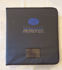 CREATIVE MEMORIES Black STICKER BINDER w/25 Pocket Pages 5 ASSORTED SIZES 