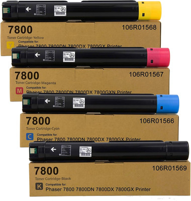 High Yield Toner Cartridge for Xerox Phaser 7800 Series 106R01569-106R01568