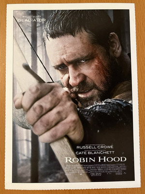 Robin Hood - Filmkarte Filmplakatkarte Cinema - Ridley Scott Russel Crowe