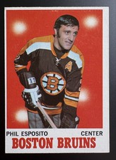 1970-71 Topps Phil Esposito #11 Boston Bruins Hockey Card Vintage