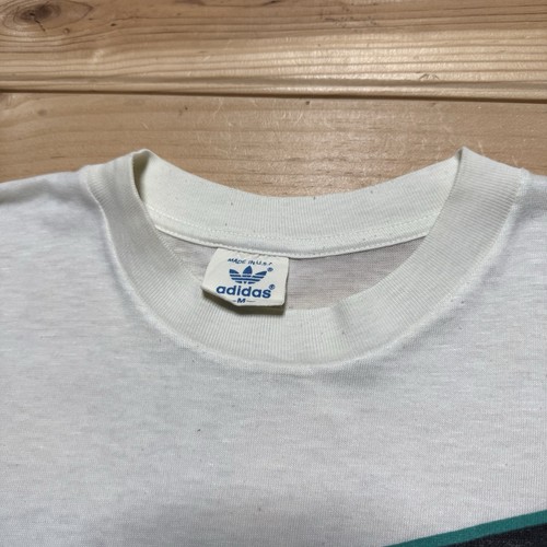 Vintage 70s 80s Adidas Trefoil Paper Thin Orange Black Shirt Size Medium USA - Picture 3 of 10