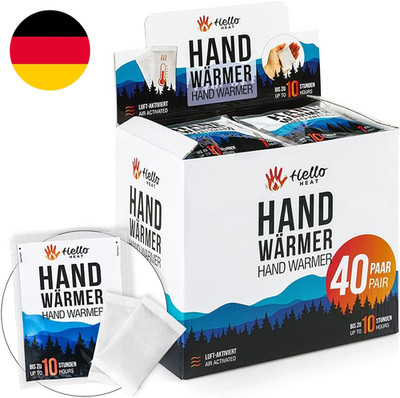 HELLO HEAT Handwärmer, 40 Paar Wärmepads Für 10 Stunden Wärme I Sofort Aktivierb