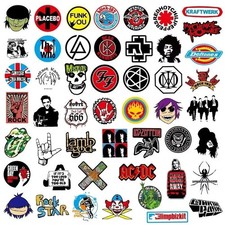 100 Pcs Rock Band Stickers Lot Punk Music Heavy Metal Bands Sticker Decal