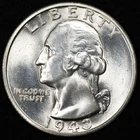1943-S Washington Silver Quarter San Francisco Mint Choice Uncirculated BU+