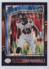 2024 Panini Donruss Optic Rated Rookie Purple Shock Prizm Chris Braswell 00lk