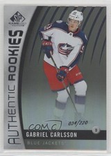 2017-18 SP Game Used Authentic Rookies Rainbow 34/220 Gabriel Carlsson #89 0b3