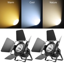 2PCS 200W COB LED Par Light DMX Stage Audience Blinder Lighting Warm Cool White