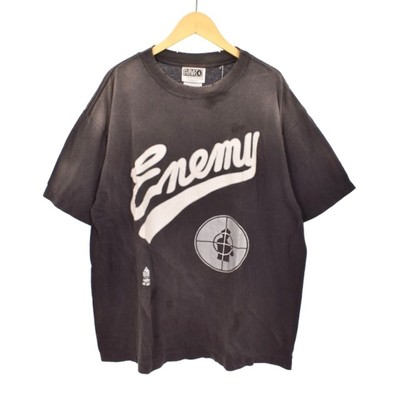 SAINT MICHAEL◇24AW/SS TEE / SNT ENEMY/Tシャツ/L/コットン