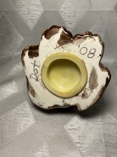 Braun Labor Welpe Keramik handbemalt Sparschwein mit Stopfen 4" - Bild 6 von 7