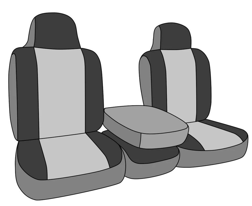 Fundas de asiento de auto CalTrend para Ford F-250 1997-1997 beige tweed asiento delantero personalizado Foto 4 de 4