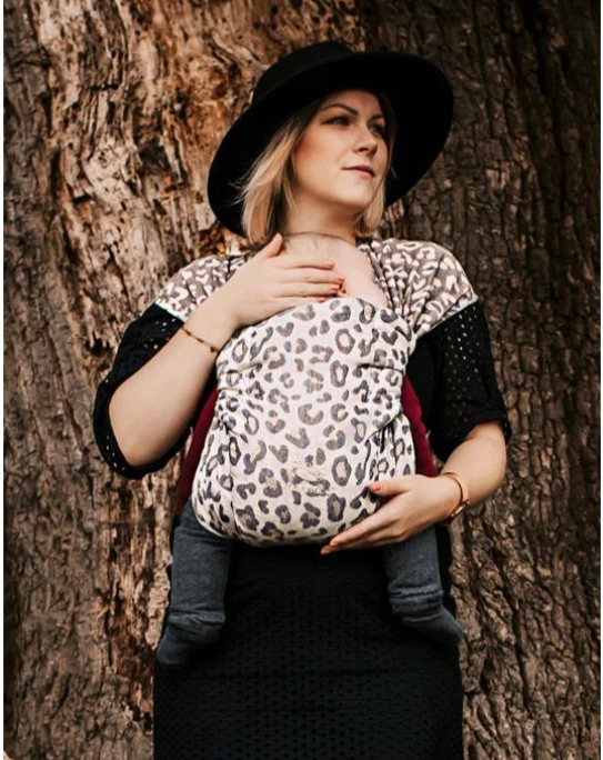 Manduca Sling Baby Carrier, Leo Twist, Organic Cotton, 3.5-15kg, Shower Gift