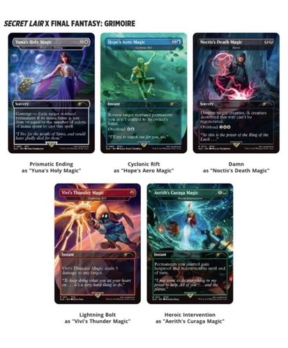 MTG Final Fantasy Full Set MTG Secret Lair X Final Fantasy