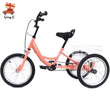 Triciclo 16" Trike Cruise bicicletta per bambini 7-10 anni con 3 ruote e cestino NUOVO