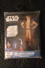 STAR WARS Obi-Wan Kenobi Jedi Hooded Robe Costume Cosplay-Child Size L 12-14 