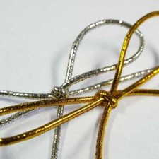 1mm Elastic Metallic Gold and Silver Cord Christmas BUY 1 2 4 Or 8 Metres 328D