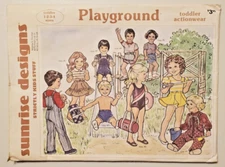 T108 Sunrise Design Pattern Toddler Sizes 1T-2T-3T-4T Playground Actionwear 1988