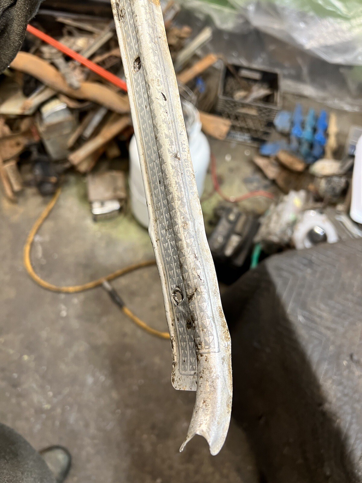 1949 1950 1951 1952 CHEVROLET 4DR PAIR ORIGINAL REAR DOOR SILL PLATES