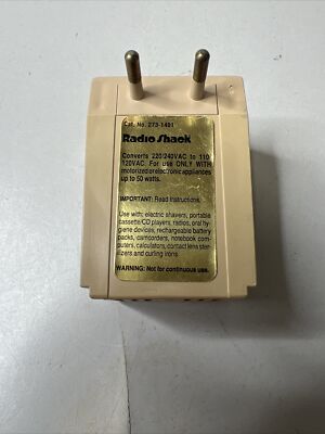 RadioShack 50 watt Foreign Travel Voltage Converter 273-1401
