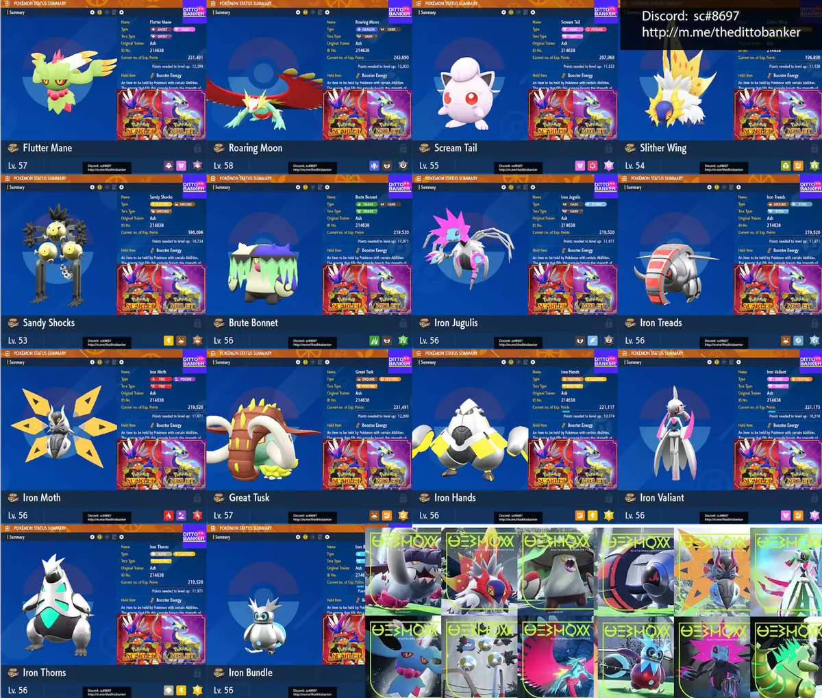 EVERY PARADOX POKEMON SHINY FORM (Pokemon Scarlet and Violet) 