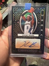2021-22 Panini Obsidian Kwame Brown Aurora Auto #13/50 Rare Short Print Mint !