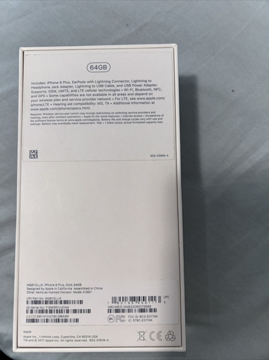 Iphone 8 Plus Gold 64 GB BOX ONLY | eBay Iphone 8 Plus Gold 64 GB BOX ONLY | eBay