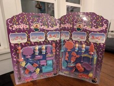  Set of 2 Rare 90's Vintage Teddy Bear Lovely Wonderland Playsets