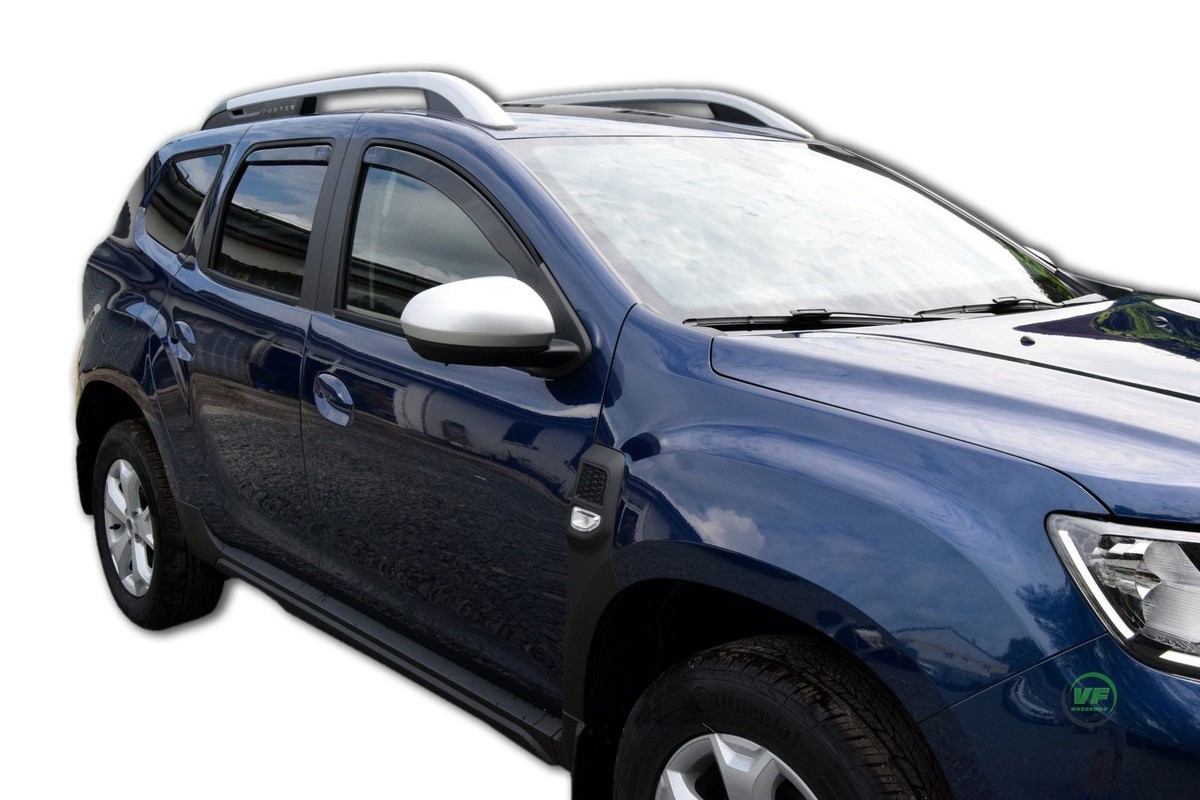 Heko Wind Deflectors For Dacia Duster II 5-Door 2018+ – 4-Piece Set, Dark Tinted, Poland - View #2