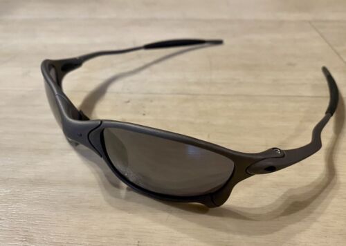 OAKLEY JULIET T007263 TITANIUM W GOLD IRIDIUM LENSES SUNGLASSES X