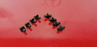 Original MERCEDES C123 W123 Hood Plastic Covers  Vent Wiper Grill  Clip Set of 8